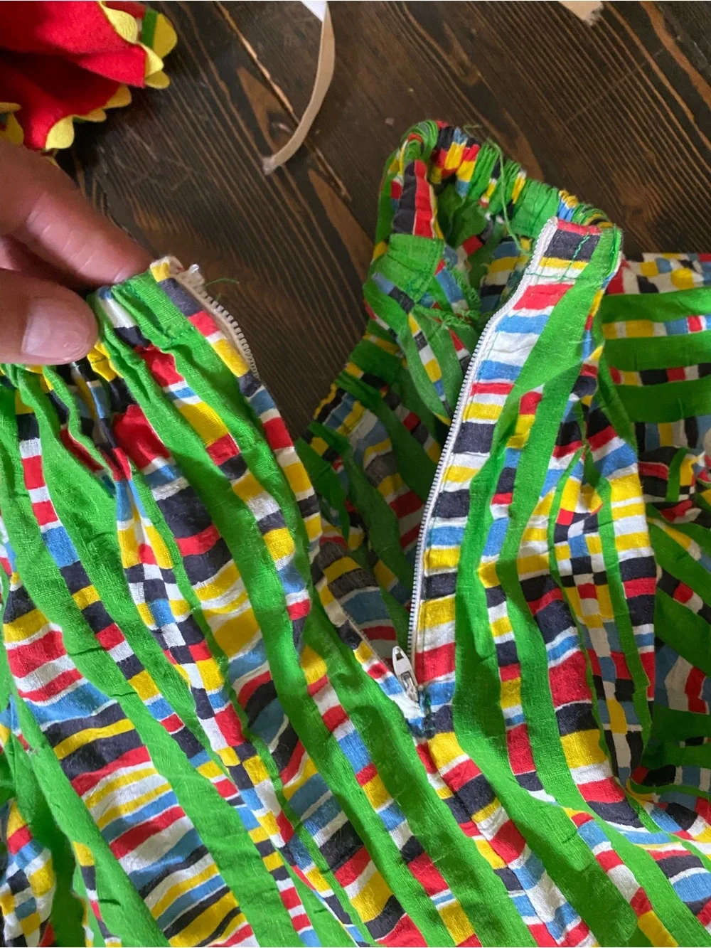 Colorful Vintage Kids Clown Costume